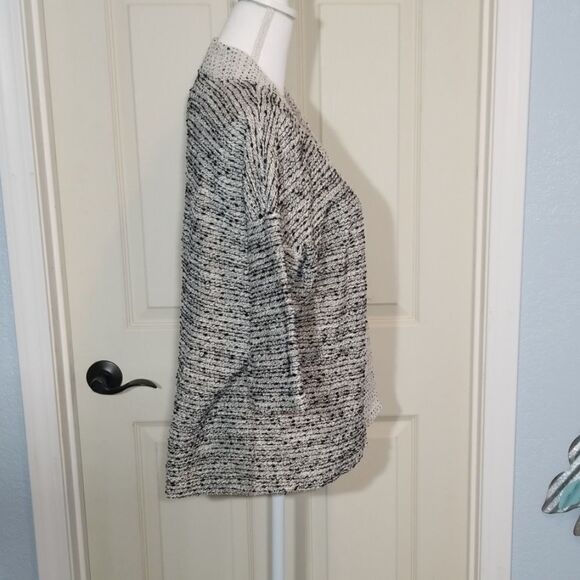 💸3/12$- Old Navy, black-white and grey medium open kimono - Picture 4 of 7